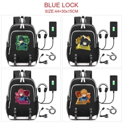 6 Styles Blue Lock Cartoon Anime Backpack Bag
