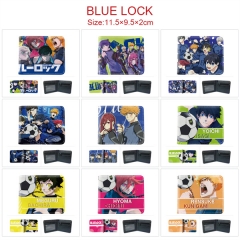 9 Styles Blue Lock Cartoon Anime Wallet Purse