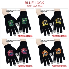 6 Styles Blue Lock Cartoon For Winter Warm Anime Gloves