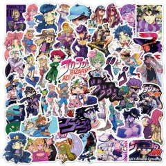 50PCS/SET 2 Styles JoJo's Bizarre Adventure Cartoon Pattern Decorative Collectible Waterproof Anime Luggage Stickers