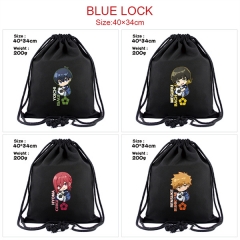 6 Styles Blue Lock Cartoon Color Printing Anime Drawstring Bag