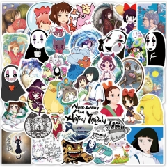 54PCS/SET Spirited Away Cartoon Pattern Decorative Collectible Waterproof Anime Luggage Stickers