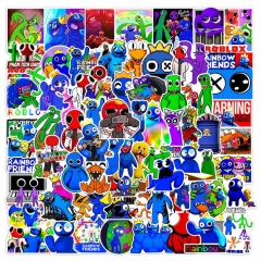 100PCS/SET Rainbow Friends Cartoon Pattern Decorative Collectible Waterproof Anime Luggage Stickers