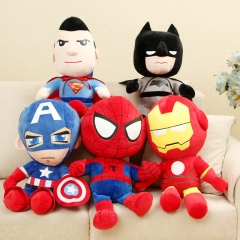 5 Styles 25CM Marvel Spider Man/Captain America/Batman/Superman/Iron Man Plush Toys Doll