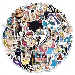 50pcs/set Fairy Tail Anime PVC Luggage Stickers