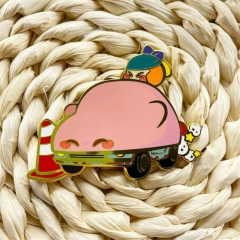 Kirby Cartoon Character Pattern Alloy Pin Anime Brooch