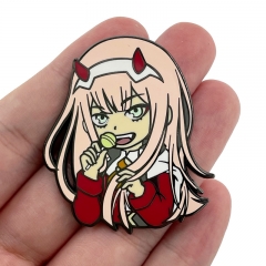 Darling in the Franxx Cartoon Character Pattern Alloy Pin Anime Brooch