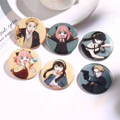 6 Styles Spy×Family Game Character Pattern Alloy Anime Brooch And Pin
