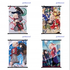 60*90cm 5 Styles Lycoris Recoil Cartoon Pattern Decoration Anime Wallscroll