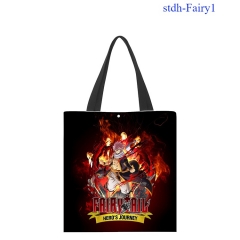 3 Styles 33X38CM Fairy Tail Cartoon Pattern Canvas Anime Bag