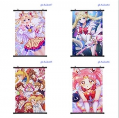 60*90cm 7 Styles Pretty Soldier Sailor Moon Cartoon Pattern Decoration Anime Wallscroll