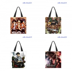 9 Styles 33X38CM Attack on Titan/Shingeki No Kyojin Cartoon Pattern Canvas Anime Bag
