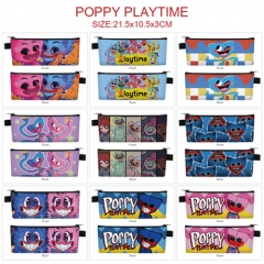 9 Styles Poppy Playtime Cosplay Cartoon PU Colorful Anime Zipper Pencil Bag Box