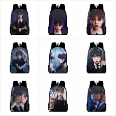 9 Styles Wednesday Addams Anime Backpack Bag