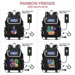 4 Styles Rainbow Friends Cartoon Character Anime Backpack Bag