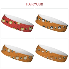 6 Styles Haikyuu Cartoon Color Printing Sweatband Anime Headband