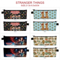 5 Styles Stranger Things Cosplay Cartoon PU Colorful Anime Zipper Pencil Bag Box
