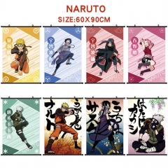 11 Styles 60*90CM Naruto Wall Scroll Cartoon Pattern Decoration Anime Wallscroll