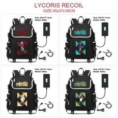 8 Styles Lycoris Recoil Cartoon Character Anime Backpack Bag