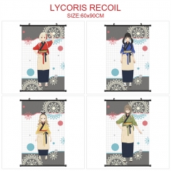 4 Styles 60*90CM Lycoris Recoil Wall Scroll Cartoon Pattern Decoration Anime Wallscroll