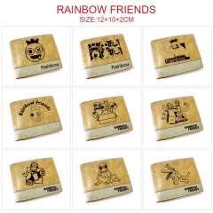 9 Styles Rainbow Friends Cosplay Decoration Cartoon Character Anime PU Wallet Purse