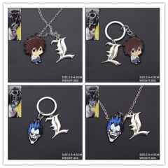 4 Styles Death Note Cartoon Anime Keychain/Necklace