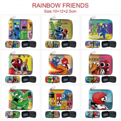 11 Styles Rainbow Friends Cartoon Color Printing Coin Purse Anime Short Wallet