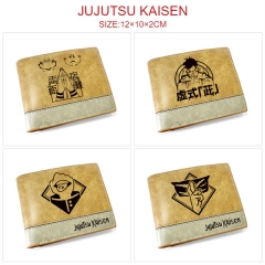 7 Styles Jujutsu Kaisen Cosplay Decoration Cartoon Character Anime PU Wallet Purse