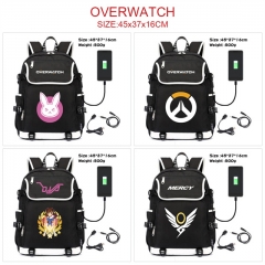 5 Styles Overwatch Cartoon Anime Canvas Shoulder Backpack Bag