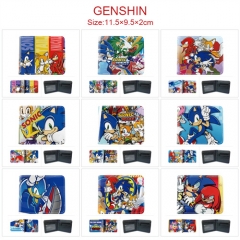 9 Styles Sonic the Hedgehog Cartoon Anime Wallet Purse