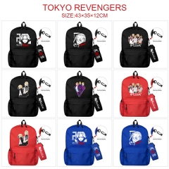 3 Colors 13 Styles Tokyo Revengers Canvas Anime Backpack Bag+Pencil Bag Set