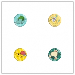 6 Styles Pokemon Pikachu 58MM Cartoon Anime Badge Brooch