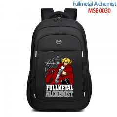 Fullmetal Alchemist Cartoon Canvas Anime Backpack Bag