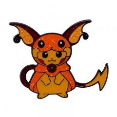 Pokemon Pikachu Cartoon Badge Pin Decoration Clothes Anime Alloy Brooch