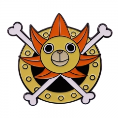 One Piece Thousand Sunny Cartoon Badge Pin Decoration Clothes Anime Alloy Brooch
