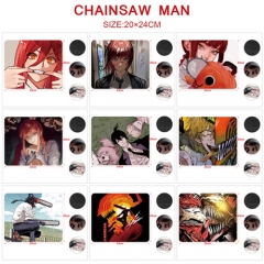 5PCS/SET 17 Styles 20*24CM Chainsaw Man Cartoon Pattern Anime Mouse Pad