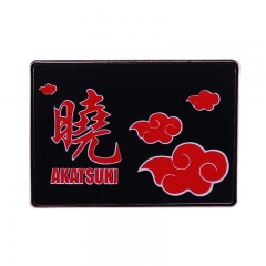 Naruto Akatsuki Cartoon Badge Pin Decoration Clothes Anime Alloy Brooch