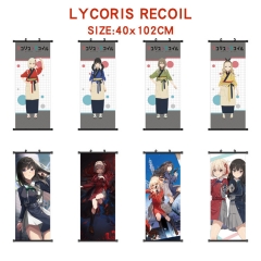 8 Styles 40*102CM Lycoris Recoil Wall Scroll Cartoon Pattern Decoration Anime Wallscroll