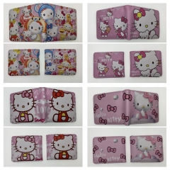 4 Styles Hello Kitty Coin Purse Anime Short Wallet