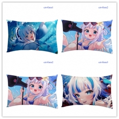 3 Styles 40*60CM Gawr Gura Cartoon Pattern Decoration Anime Long Pillow