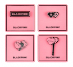 4 Styles K-POP BLACKPINK Badge Alloy Brooch Pin