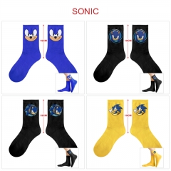 5 Pairs/set 5 Styles Sonic the Hedgehog Cartoon Pattern Anime Long Socks
