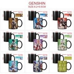 13 Styles 400ML Genshin Impact High Temperature Color Changed Ceramic Mug Cup
