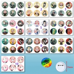 6PCS/SET 10 Styles SPY x Family Cartoon Anime Brooch Pin