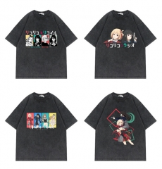 9 Styles Lycoris Recoil Cartoon Pattern Anime Cotton T shirt