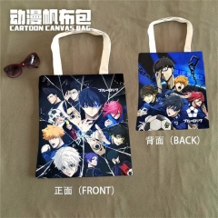 4 Styles Blue Lock Cartoon Cosplay Decoration Cartoon Character Anime Canvas Shopping Bag