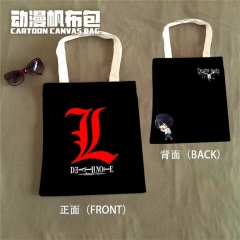 Death Note Cartoon Cosplay Decoration Cartoon Character Anime Canvas Shopping Bag