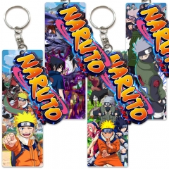 4 Styles Naruto Animation PVC Double-sided Anime Keychain