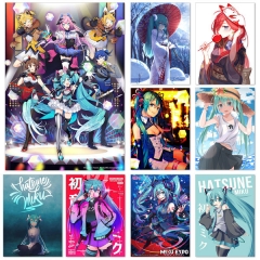 (No Frame) 40 Styles Hatsune Miku Canvas Material Anime Poster