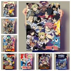 (No Frame)40 Styles Fairy Tail Canvas Material Anime Poster